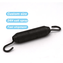 Tension Spring Black Double Open Hook